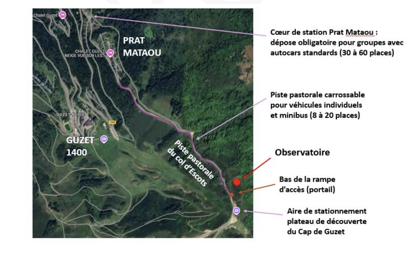 Accès hors période d’enneigement