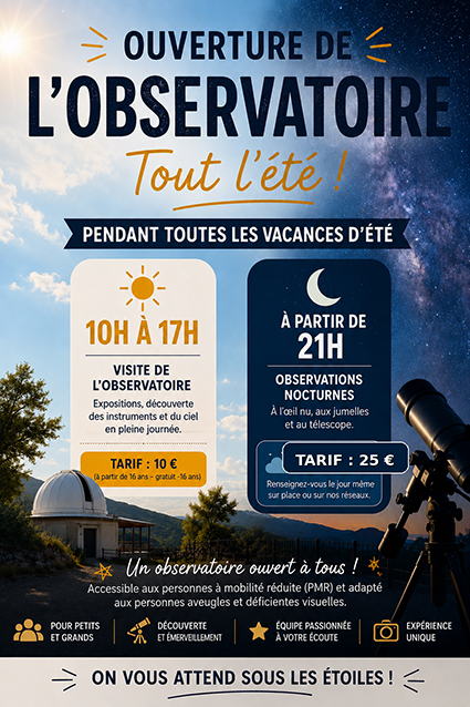 L&rsquo;Observatoire du Cap de Guzet vous accueille tout l&rsquo;été !
